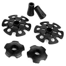 Spokey COMPASS Trekingové hole 3-dílné, zeleno-stříbrné