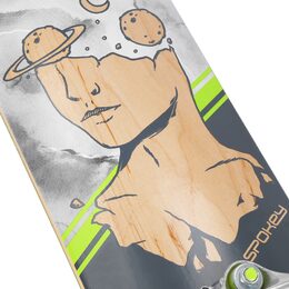 Spokey SKALLE PRO Skateboard 78,7 x 20 cm, ABEC7, šedý