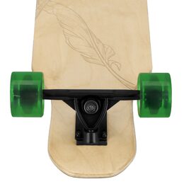 Spokey LONGBAY PRO Longboard 140 x 24 cm, ABEC7, zeleno-černý