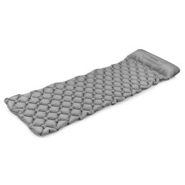 Spokey AIR BED PILLOW Nafukovací matrace s polštářkem 190x60x6 cm, šedá