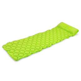 Spokey AIR BED PILLOW Nafukovací matrace s polštářkem 190x60x6 cm, zelená