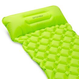 Spokey AIR BED PILLOW Nafukovací matrace s polštářkem 190x60x6 cm, zelená