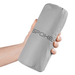 Spokey AIR BED PILLOW BIG Nafukovací matrace s polštářkem 213x62x6 cm, šedá