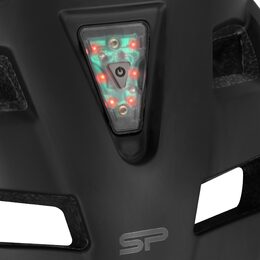Spokey POINTER Cyklistická přilba pro dospělé s LED červenou blikačkou, 58-61 cm