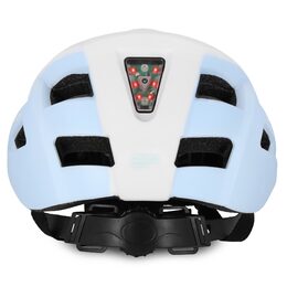 Spokey POINTER Cyklistická přilba pro dospělé s LED červenou blikačkou, 55-58 cm