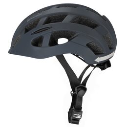 Spokey POINTER PRO Cyklistická přilba pro dospělé s LED blikačkou a blinkry, 55-58 cm, černá