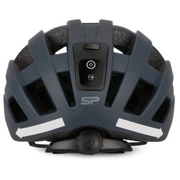 Spokey POINTER PRO Cyklistická přilba pro dospělé s LED blikačkou a blinkry, 55-58 cm, černá