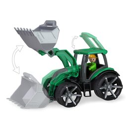 Auto Truxx 2 traktor se lžící plast 32cm s figurkou v krabici 37x22x16cm 24m+