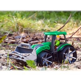 Auto Truxx 2 traktor se lžící plast 32cm s figurkou v krabici 37x22x16cm 24m+