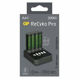 Nabíječka GP Pro P461 + 4× AA ReCyko 2700 + Dock