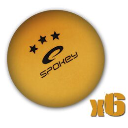 Spokey SPECIAL-Pingpongové míčky 3* oranžové , 6 ks