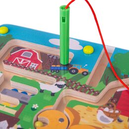 Bigjigs Toys Magnetické bludiště Farma