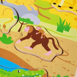Bigjigs Toys Vkládačka se zvukem Safari