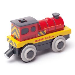 Bigjigs Rail Elektrická lokomotiva Červený silák