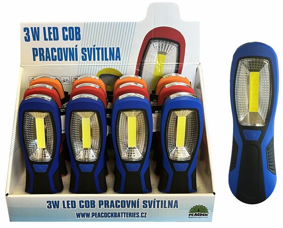 Konnoc S-3555 3W LED COB + 3x1W LED  pracovní svítilna