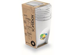Odpadkový koš Prosperplast SORTIBOX 3 x 35 l bílý