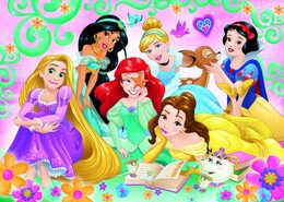 Puzzle Šťastný svět princezen/Disney Princess 200 dílků 48x34cm v krabici 33x23x4cm