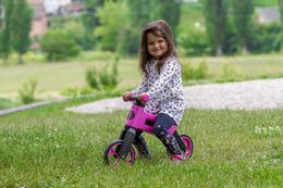 Odrážedlo FUNNY WHEELS Rider SuperSport fialové 2v1, výška sedla 28/30cm nosnost 25kg 18m+ v sáčku