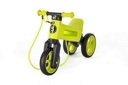 Odrážedlo FUNNY WHEELS Rider SuperSport zelené 2v1+popruh, výš. sedla 28/30cm nos 25kg 18m+ v krab.