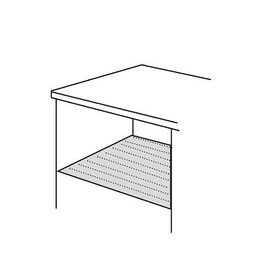 KELA Protiskluzová vložka do zásuvky SOLETTA transparentní   150x50cm KL-11390