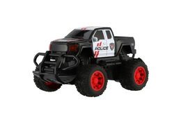 Teddies Auto RC policie terénní pick up plast 16cm na baterie v krabici 19x14x13cm