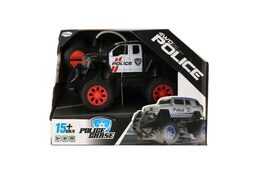 Teddies Auto RC policie terénní pick up plast 16cm na baterie v krabici 19x14x13cm