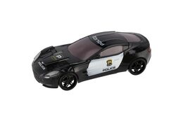 Transformer auto/robot policie plast 18 cm asst 2 barvy na kartě