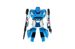 Transformer auto/robot policie plast 18 cm asst 2 barvy na kartě