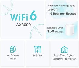 Komplexní Wi-Fi systém TP-Link Deco X50 (3 pack)