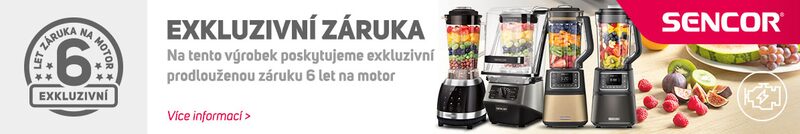 EXKLUZIVNÍ ZÁRUKA 6 LET NA MOTOR