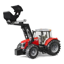 Bruder Traktor MASSEY FERGUSON 7624 s čelním nakladačem