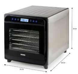 Sušička ovoce - DOMO  DO354VD, Příkon: 700 W, 8 plat, digitální, časovač, regula