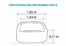 Nafukovací vířivka Intex Pure Spa - Bubble Greystone Deluxe 6 AP