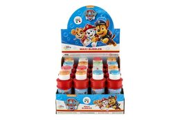 Bublifuk 175ml Paw patrol/Tlapková patrola mix barev v plastové lahvičce 6x14cm 16 ks v boxu