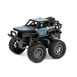 Auto monster truck mini plast 9x7cm odpružené na zpětné natažení 3 barvy 12ks v boxu