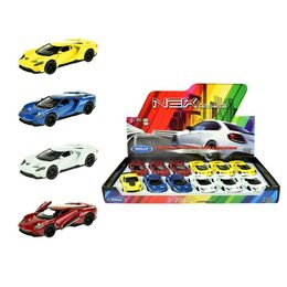 Auto Welly Ford 2017 GT kov/plast 12cm na zpětné natažení 4 barvy 12ks v boxu