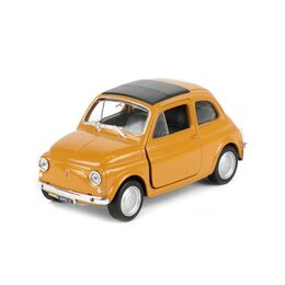 Auto Welly Fiat 500 classic kov/plast 11cm na zpětné natažení 4 barvy 12 ks v boxu