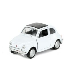 Auto Welly Fiat 500 classic kov/plast 11cm na zpětné natažení 4 barvy 12 ks v boxu