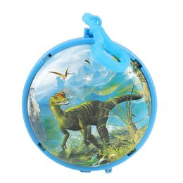 Peněženka na klíče dinosaurus kov/plast 8cm 2 barvy 12ks v boxu