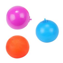 Míček mini antistresový sliz 3ks mačkací silikon 4cm na kartě