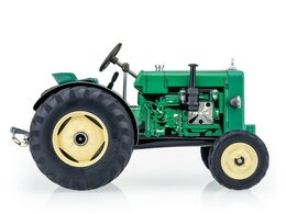 Traktor MAN AS 325A zelený na klíček kov 1:25 v krabici Kovap