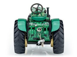 Traktor MAN AS 325A zelený na klíček kov 1:25 v krabici Kovap