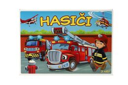 Hasiči 3 logické hry společenská hra v krabici 29x20x4cm