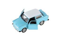 Auto Welly Trabant 601 Klasic kov/plast 11cm 1:34-39 na volný chod 4 barvy v krabičce 15x7x7cm