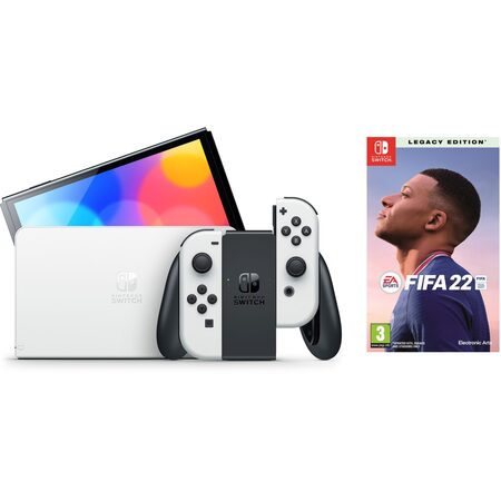 Nintendo Switch OLED white + FIFA 22