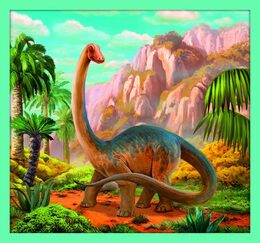 Puzzle 10v1 Seznamte se se všemi dinosaury v krabici 40x27x6cm