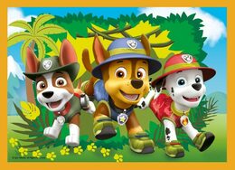 Puzzle 4v1 Prázdniny Tlapková Patrola/Paw Patrol 28,5x20,5cm v krabici 28x28x6cm