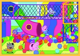 Puzzle 10v1 Prasátko Peppa/ Peppa Pig v krabici 40x27x6cm