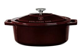 BERLINGERHAUS Pekáč litinový s poklicí 30 cm Burgundy Line BH-6499
