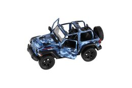 Teddies Kinsmart auto Jeep Wrangler Camo 12,5cm kov na zpětné natažení